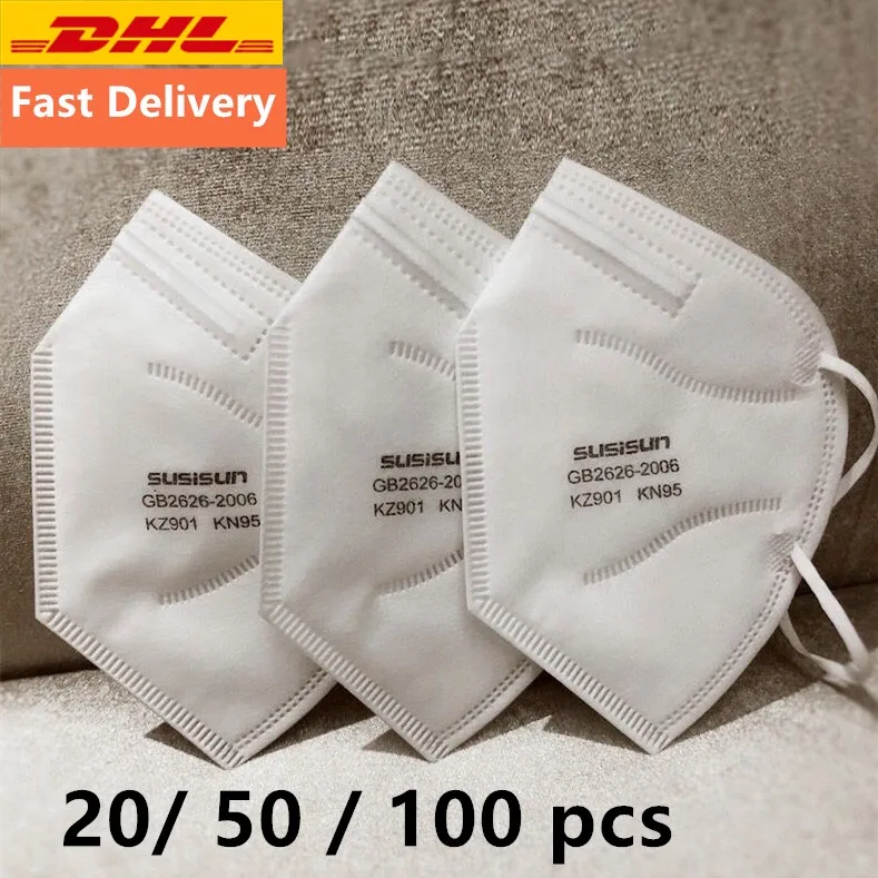 

CE Certificate KN95 Anti Dust Antiviral Mask FFP2 Face Masks N95 Mouth Masks 5-Layers Dustproof Anti-fog PM2.5 DHL Fast Delivery