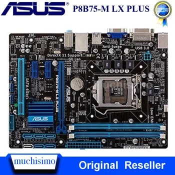 Asus-placa base LGA1155 DDR3, Original de escritorio Asus P8B75-M LX PLUS, PCI-E 3,0, Intel B75, P8B75-M LX PLUS