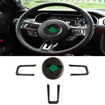 

Decor Steering Wheel Trim Interior Accessories 4pcs Set Car Auto Black