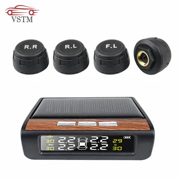 

Solar TPMS Auto Tire Pressure Monitor Digital Display LED White Backlight Car Tire Pressure Monitoring System Car Security