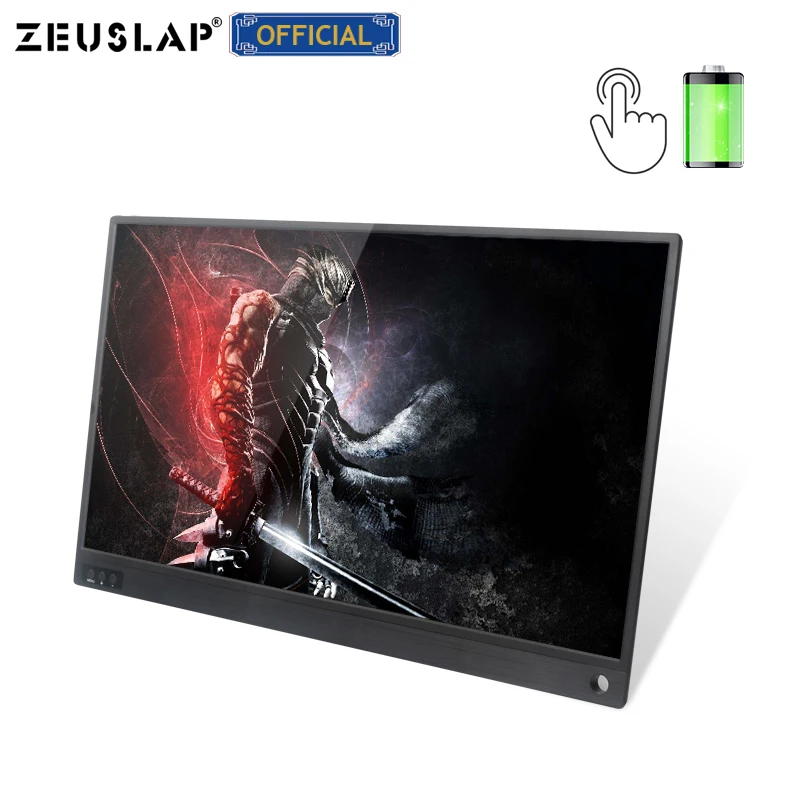  15.6inch Battery Touch Portable Monitor USB C HDMI touch screen monitor for Samsung DEXHuawei EMUI 