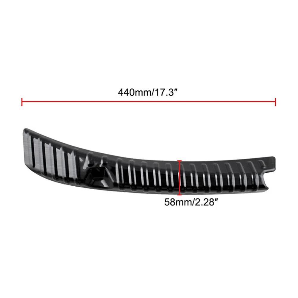 Авто полосы DIY автомобильные аксессуары край Бампер протектор защита против царапин крышка из нержавеющей стали отделка задний багажник для Tesla модель 3