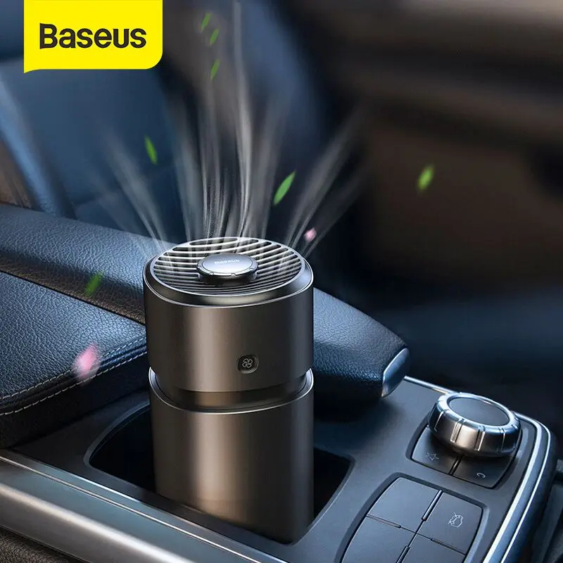 

Baseus Car Air Freshener Purifier wtih Fan Odor Formaldehyde Eliminator Aromatherapy Aroma Diffuser Air Cleaner for Office Home