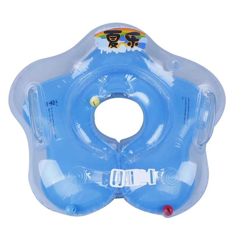 Надувное кольцо для купания, кольцо-поплавок для купания, аксессуары для детских бассейнов, детское кольцо-поплавок для шеи, безопасное детское кольцо - Цвет: Синий