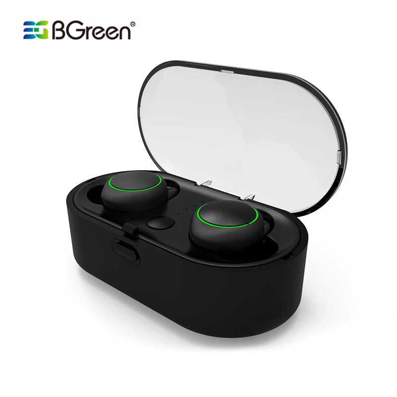 TWS стереонаушники BGreen T02 с поддержкой Bluetooth и автоматическим подключением|headset in