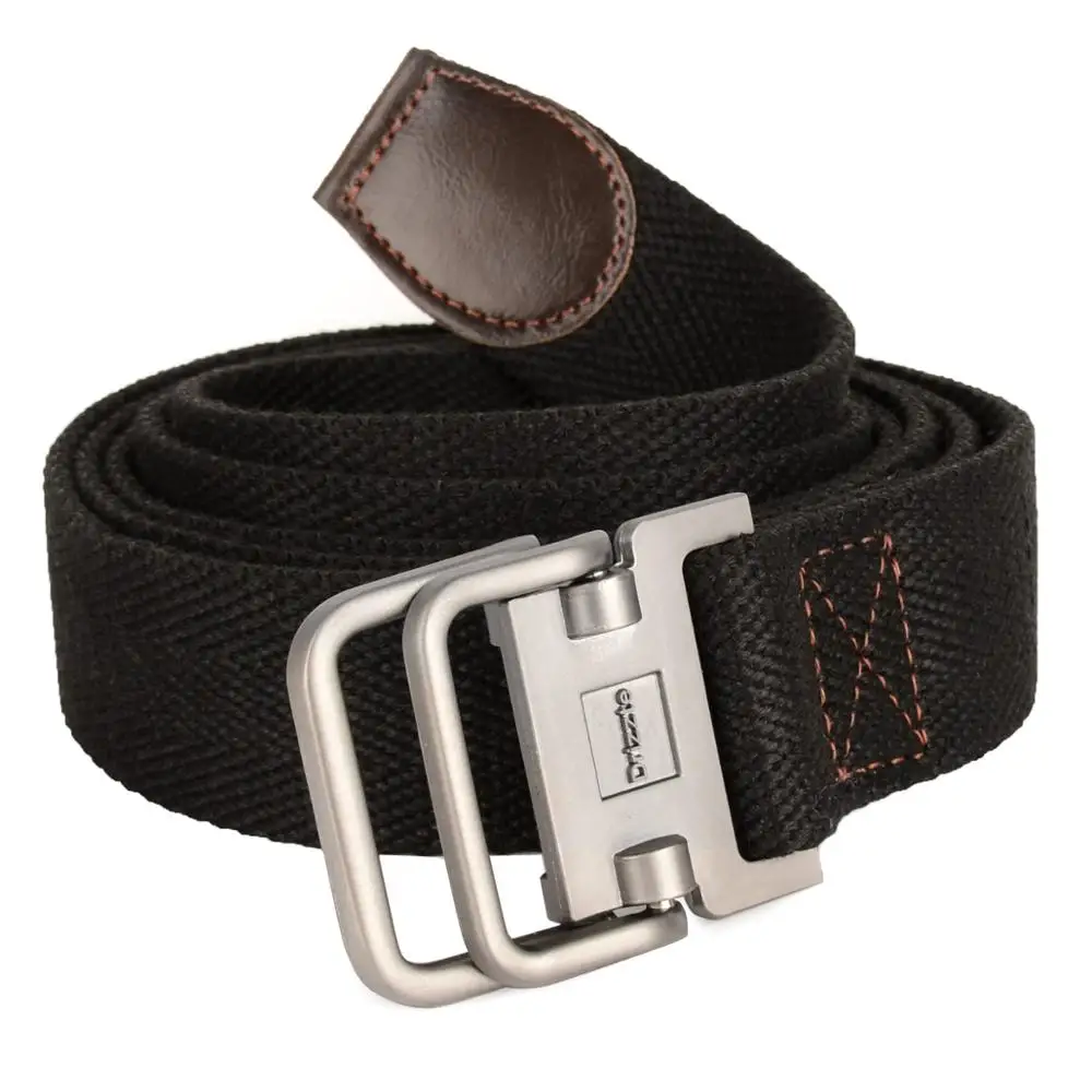 Ремень тканевый мужской с двойной пряжкой 100 190 см|web belt|belt for jeansbelt black |