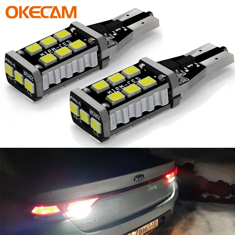 2X Canbus T15 W16W 2835 SMD 15 светодиодный Белый Автомобильная резервная копия светильник