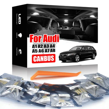 

For Audi A1 8X A2 8Z0 A3 8L 8V 8P A4 B5 B6 B7 B8 A5 8T A6 C5 C6 C7 A7 4G A8 D2 D3 TT TTS 8N 8J Allroad C5 LED Interior Light Kit