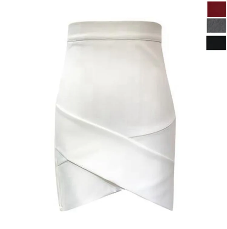 Женские юбки женские Нерегулярные с высокой талией ампир тонкий упаковка бедра тощий стрейч Крест юбка