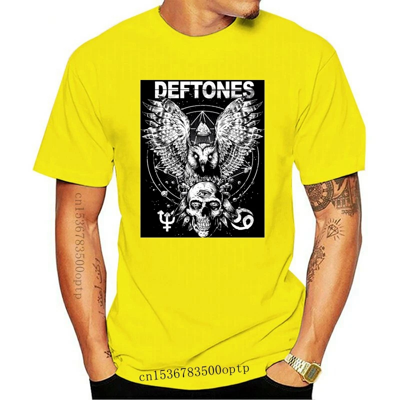 New Deftones Diamond Eyes Owl And Skulls Band инди-рок Music Hd81 черная футболка летние топы с круглым