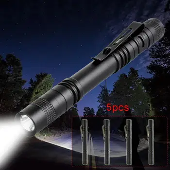 

Q5 LED Penlight Torch With Clip LED Flashlight Outdoor Super Bright Lamp Pen Light Torch Flashlight Torch Torch Lamp
