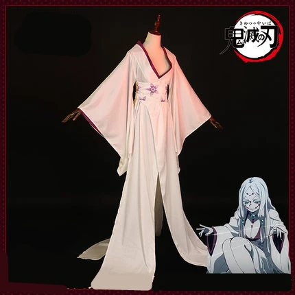 Аниме Demon Slayer: Kimetsu no Yaiba Spider Mother Rui кимоно с v образным вырезом для женщин