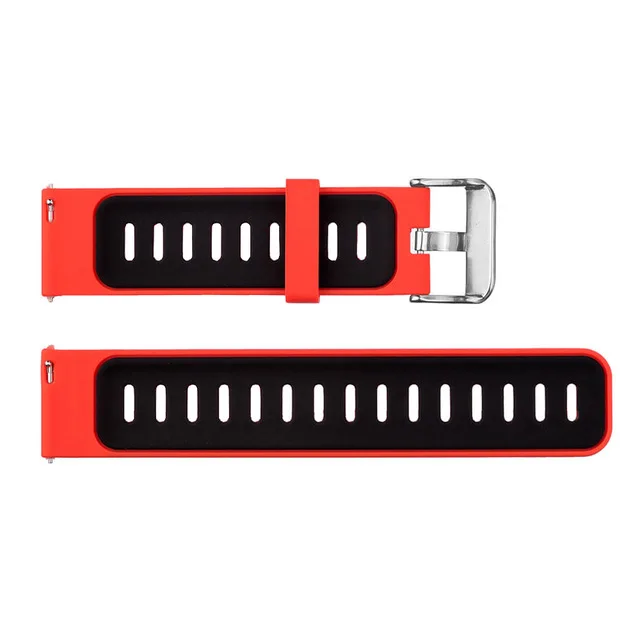 Для Xiaomi Amazfit GTR 47 мм/Amazfit Stratos 2/2 S/3 Смарт-часы ремешок для Huami Pace/Stratos 22 мм браслет - Цвет: Red black