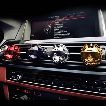 

Korea Bulldog Car Diffuser Air Freshener Perfume Clip Fragrance Auto Vents Scent Odor Car Interior Decoration