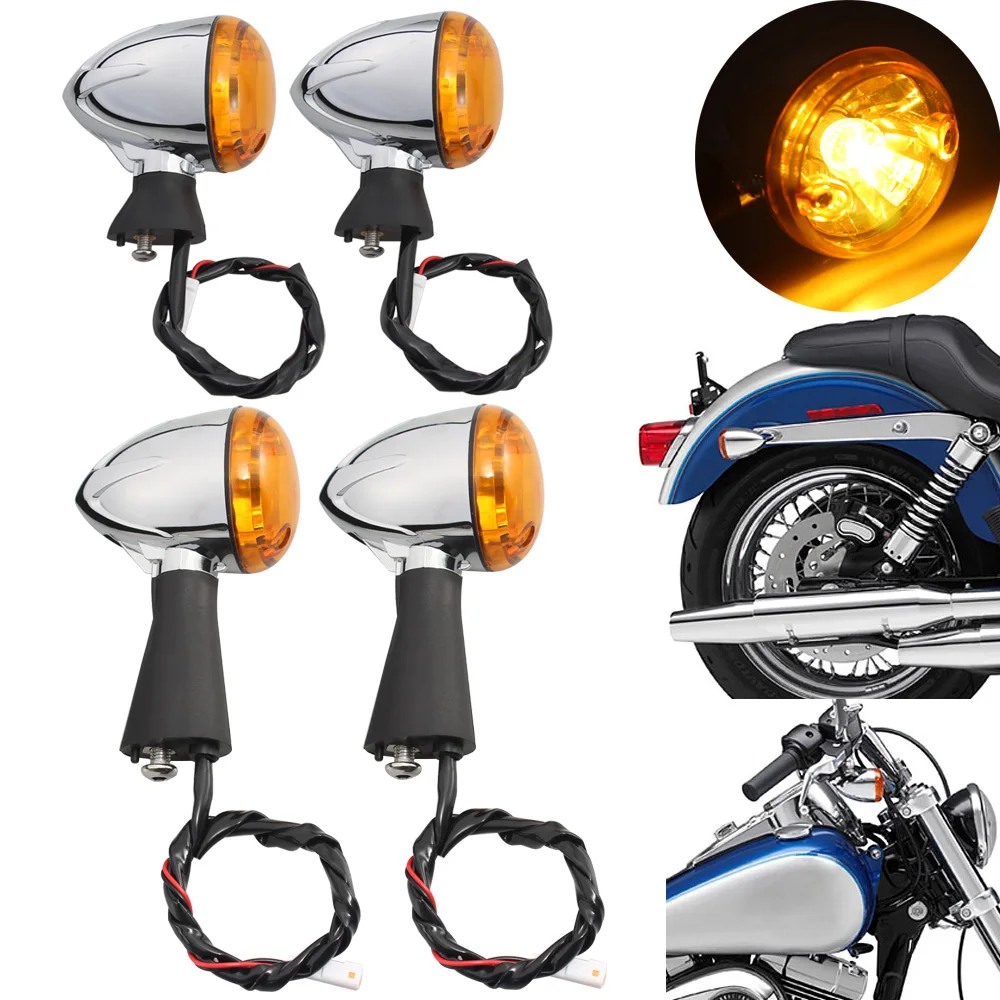 For Indian Scout Sixty BOBBER 2014 2020 Motorcycle Amber Turn Signal