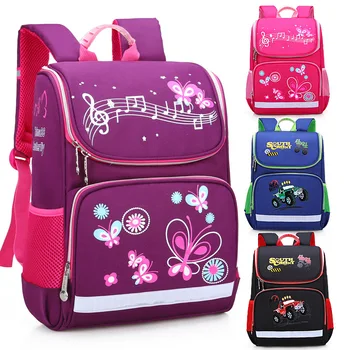 

New Children School Bags Girls Butterfly School Backpack Kids Satchel Boy Car Knapsack Girl Backpack For School