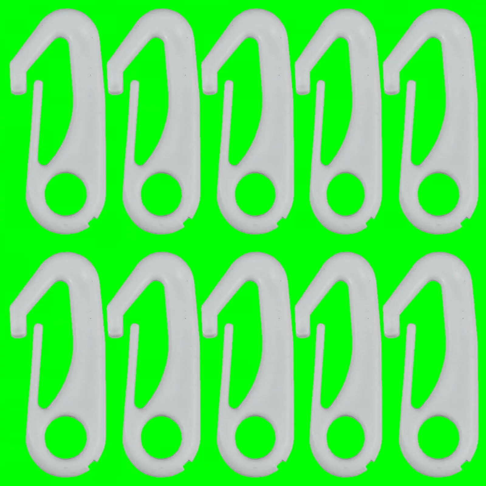 10 Pcs Nylon Flag Pole Clip Flag Snaps Hook Pole Attachment