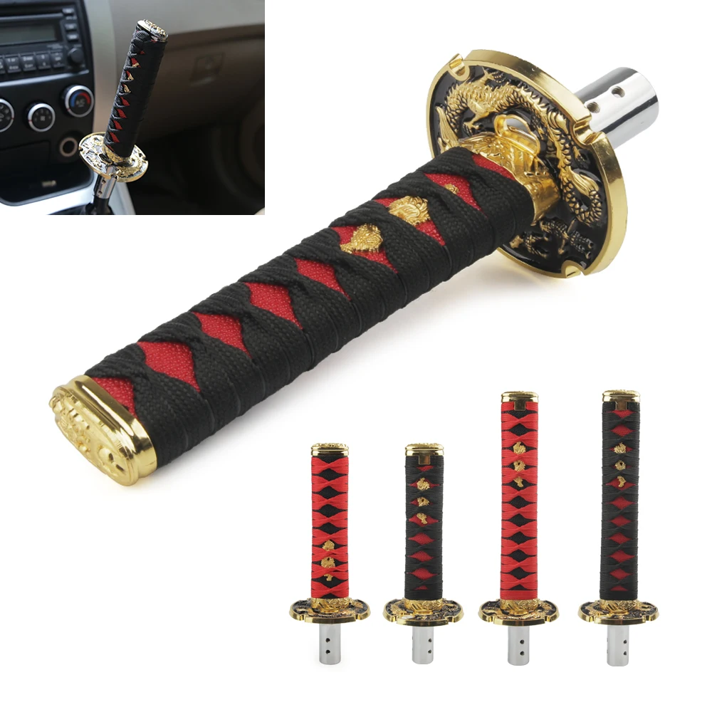 Universal JDM Samurai Sword Shift Knob 200mm / 260mm Samurai knife shift knob with adapter