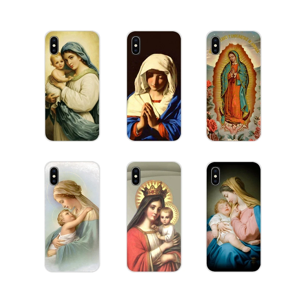 Virgin Mary Christian Christmas Cell Phone Bag Case For Samsung Galaxy S3 S4 S5 Mini S6 S7 Edge S8 S9 S10 Lite Plus Note 4 5 8 9 | Мобильные