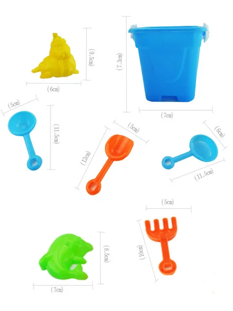 

Hot Summer Beach Bucket Plastic Sand Playing Tool Mold Beaches Toys For Children Educational Child Toy Water Play Unisex 2021