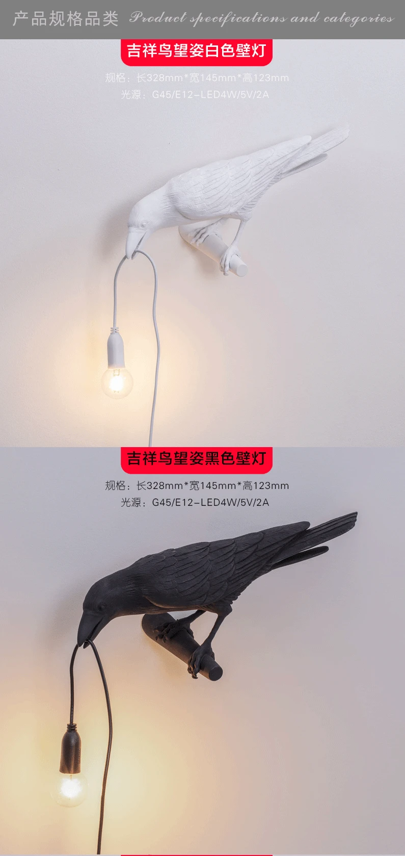 Итальянская лампа с птицей Seletti, светодиодная настольная лампа, художественная декоративная домашняя настольная лампа Seletti, мебель для животных, лампа для гостиной, для учебы