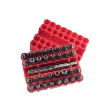 33pcs Security Bit Set with Magnetic Extension Bit Holder Tamper Proof Hex Star Screwdriver Bits Set