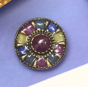 

New 1lots=10pieces Metal Retro Drip oil Clothing Overcoat jacket coat Buttons Decoration Shirt Sweater button 19mm Free shipping