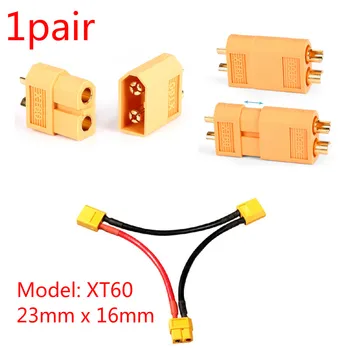 

1 Pair=2PCS XT60 XT-60 XT 60 Plug Male Female Bullet Connectors Plugs For RC Lipo Battery