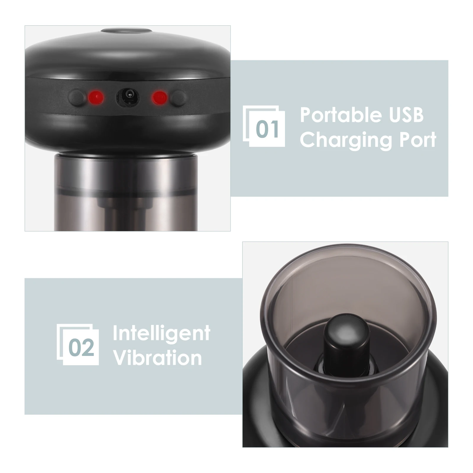 Electric Cupping Therapy Massager with Red Light Therapy Portable Rechargeable Adjustable Cupping Therapy Massage Tool Back Body