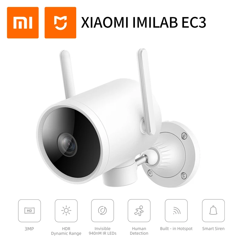 Imilab EC3 Outdoor Advanced Night Vision Ip Camera WiFi CCTV Camera Rotatable Lens Vedio Surveillance Camera
Imilab EC3 Outdoor Advanced Night Vision Ip Camera WiFi CCTV Camera Rotatable Lens Vedio Surveillance Camera