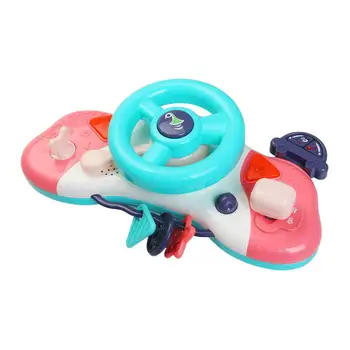 

Simulation Steering Wheel With Light Baby Musical Developing Educational Toys Electronic Toys For Children Christmas Gifts