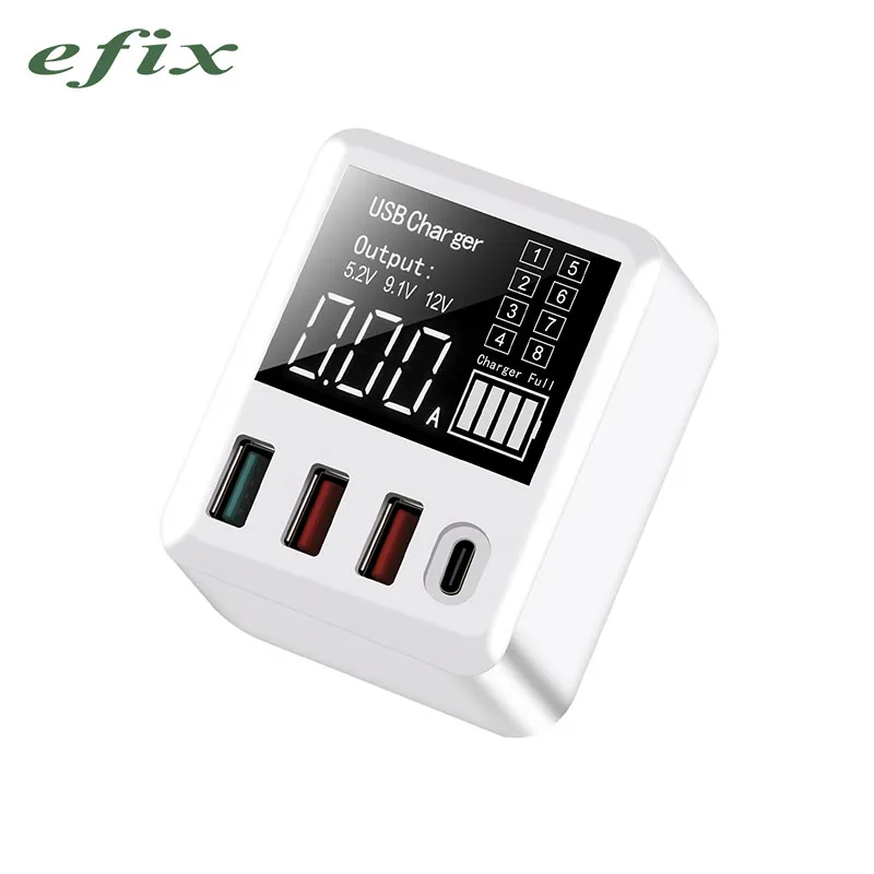 

Portable Fast Quick Charge 4 Port USB HUB Charger Multi-hub Travel Power Adapter Charger for iPhone Samsung for ipad Tablet