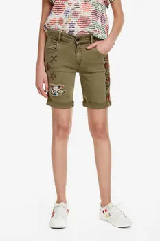 

Spanish D embroidered Sequin elastic shorts