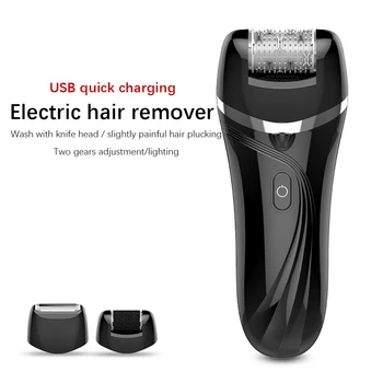 

3 in 1 Electronic Foot File & Electric Epilator & Electric Razor Kit For Body Hair Remover/Foot Grinder Care USB Quick Charging