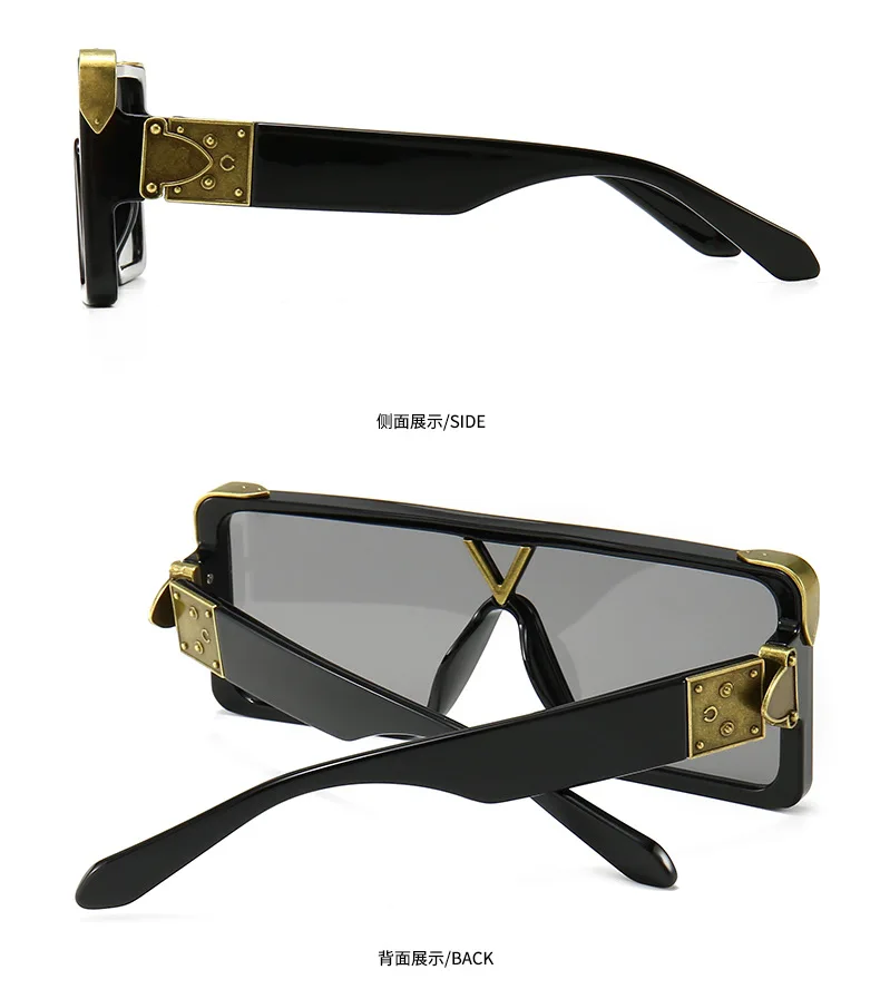 JackJad Модная Современная крутая квадратная панель стильные солнцезащитные очки для мужчин ins Популярные брендовые дизайнерские солнцезащитные очки Oculos De Sol ZE1258