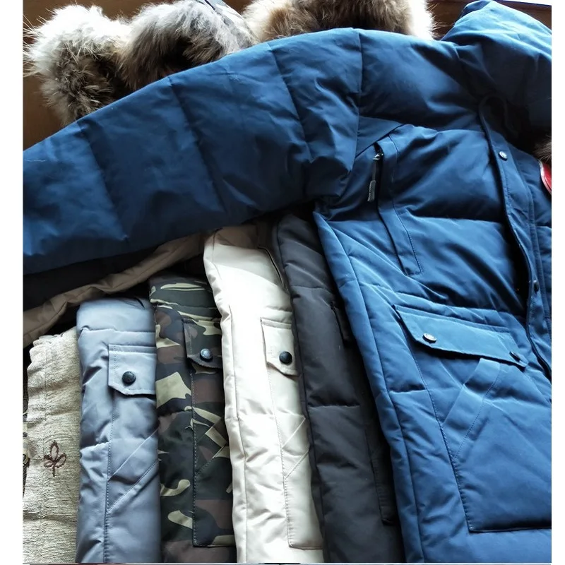 

1Pcs Canada Goose Men Down Jacket Quality Trendy Thicken Warm Windproof Waterproof Long Section Protection Hardy Comfortabl
