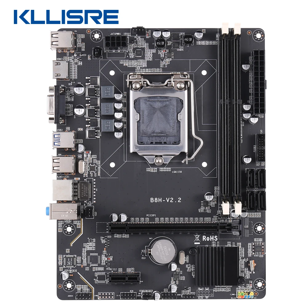 Kllisre B85 M ATX Motherboard for LGA 1150 i3 i5 i7 E3 DDR3 1333