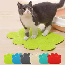 

Pet Cat Puppy Litter Feeding Mat Paw Print Placemat Cat Bed Pads Non-slip PVC Waterproof Litter Trapper Mats Toilet Accessories