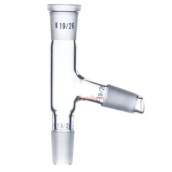

19/26,Three Way Adapter,75 bend,Distillation Head,Borosilicate Glass
