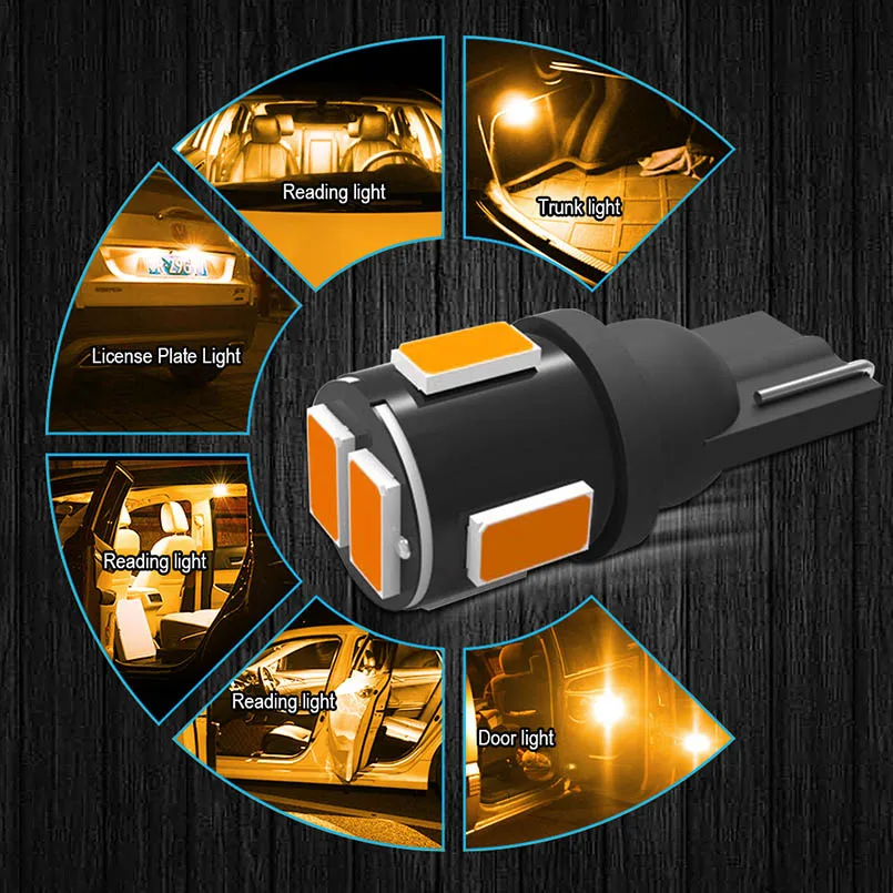 4x T10 W5W Led ���� 194 168 ���� ���� 5630 SMD �ڵ��� LED ������ �� ���׸��� ���� ���� ��Ŀ�� BMW e90 e60 e87 �޸�������