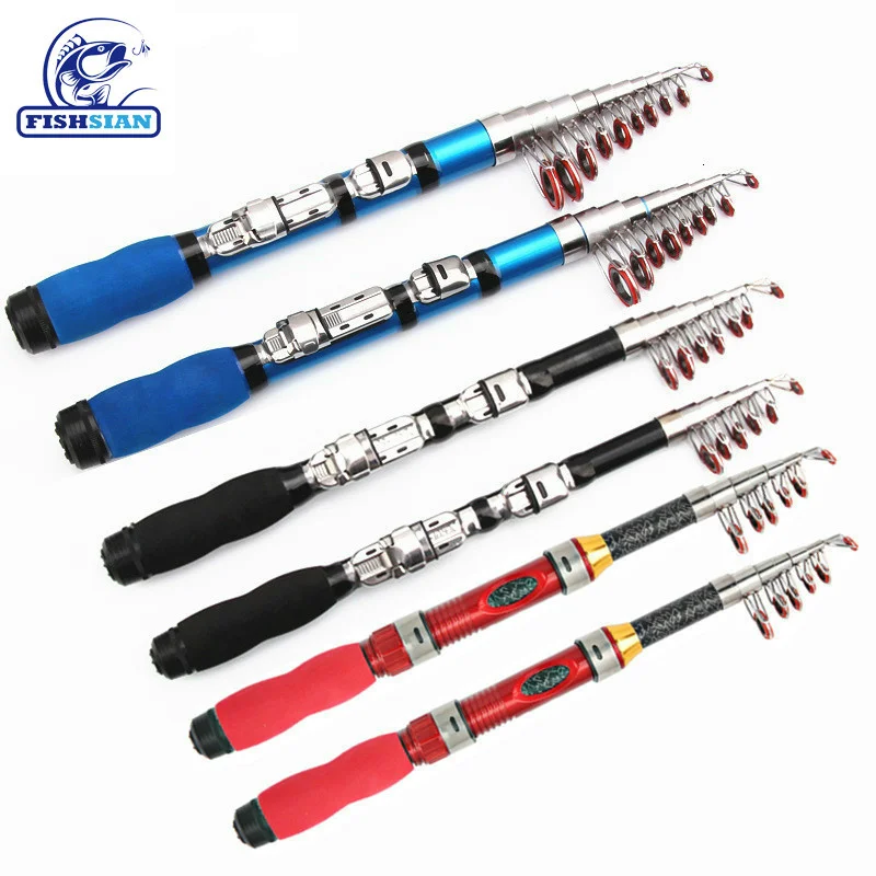 Mini Fishing Rod Spinning Olta Peche En Mer Easy To Carry Telescopic Pesca Mar Travel Varas De Spin | Спорт и развлечения