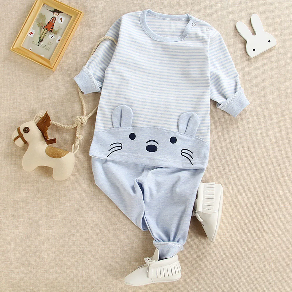 

Boys Clothes Animal Cartoon Toddler Kids Baby Boys Girls Pajamas Tops Pants Clothes Set Children Clothes Winter roupa infantil