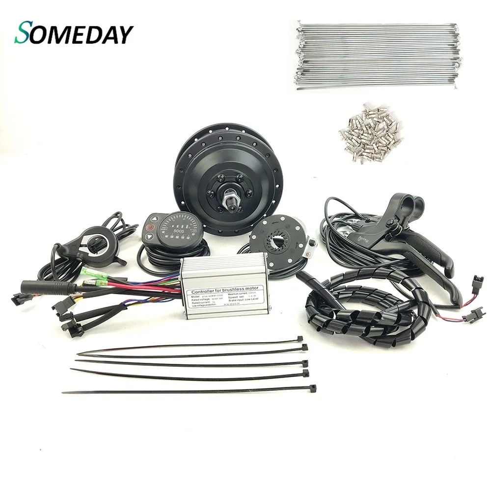 

SOMEDAY Front without Wheel Electric Bicycle Conversion Kit 36V 250W Motor Controller with KT-LED900S Display E-bike Kit