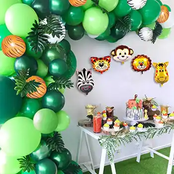 

Animal Balloons Jungle Safari Theme Party Supplies Favors Kids Boys Birthday Party Baby Shower Decorations Balloon Helium Globos