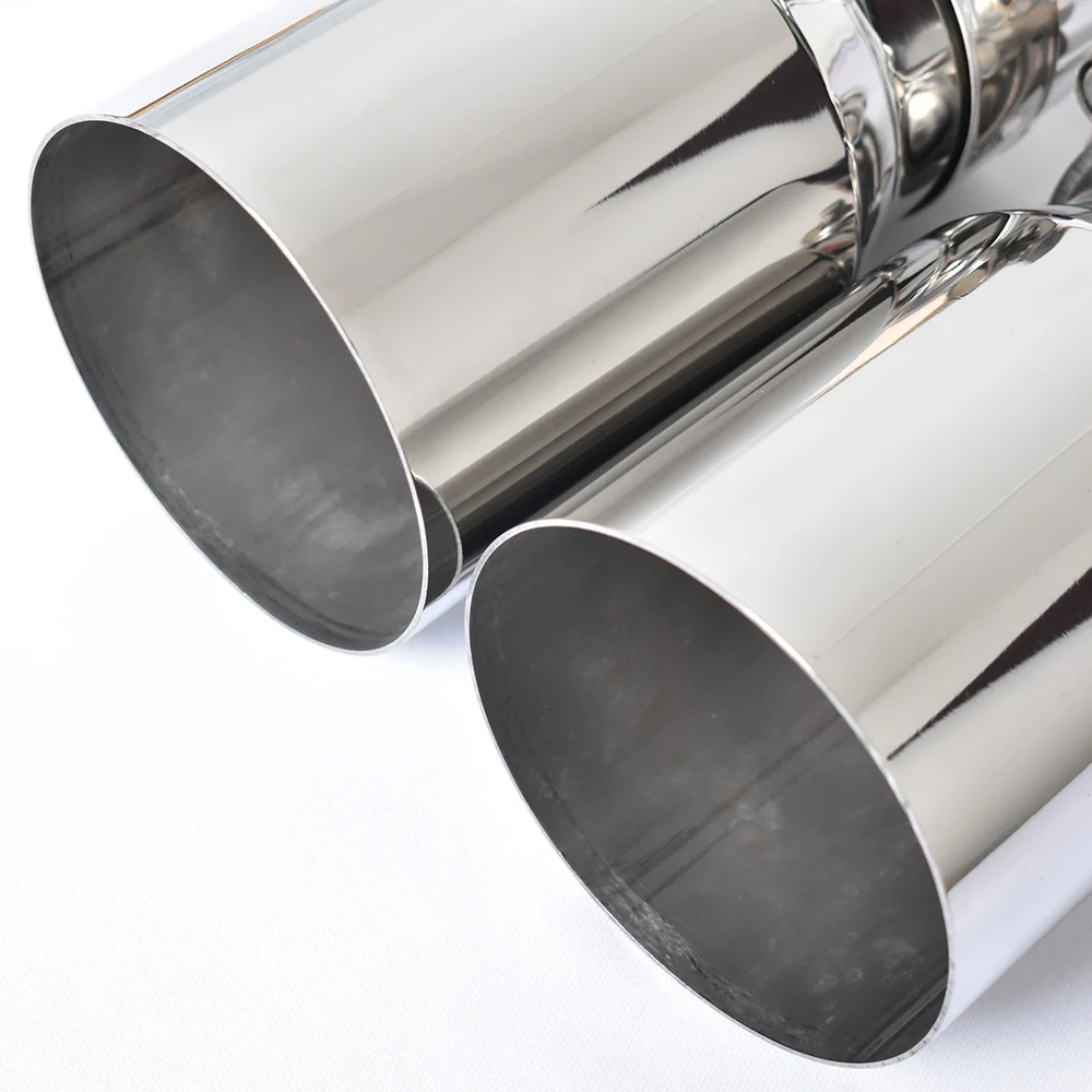 Stainless Steel Universal Exhaust System End pipe Car Exhaust Pipe Single Straight Muffler Tip 1 PC For Mitsubishi Mazad exhaust muffler tip exhaust trim pipe exhaust pipe muffler