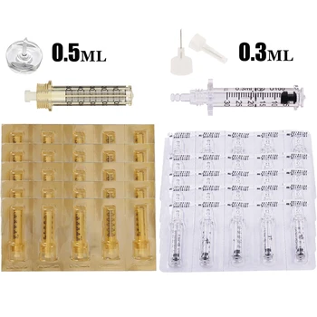 

50pcs 0.3ml 0.5ml Disposable Sterile Ampoule Head for Hyaluron Pen Lip Filler Lifting Hyaluronic Acid Gun Atomizer Anti-wrinkle