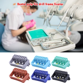 

Endodontic Root Canal File Drill Stand with Sufficient Durability and Ruggedness Autoclavable Scale Dental Endo Dispenser