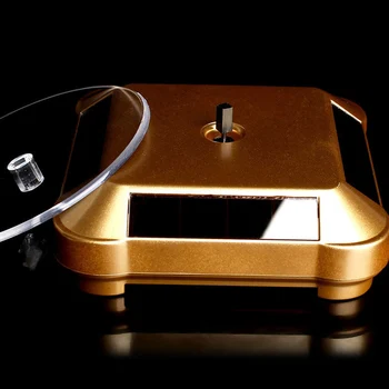 

Newly Solar Showcase 360 Automatic Rotating Turntable Jewelry Organizer Necklace Bracelet Watch Phone Display Stand FIF66