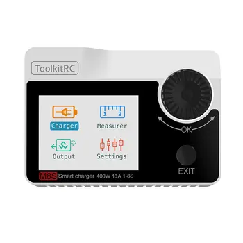 

2019 Latest Release Toolkitrc M8S Multifunction Charger Discharger Color Screen 400W 18A for 1-8S Lipo LiHV Life Lion NiMh Pb