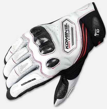 Углеродная защитная сетка GK 167 мужские перчатки для внедорожных видов спорта, велоспорта, гонок, мотоцикла, мотокросса - Цвет: White